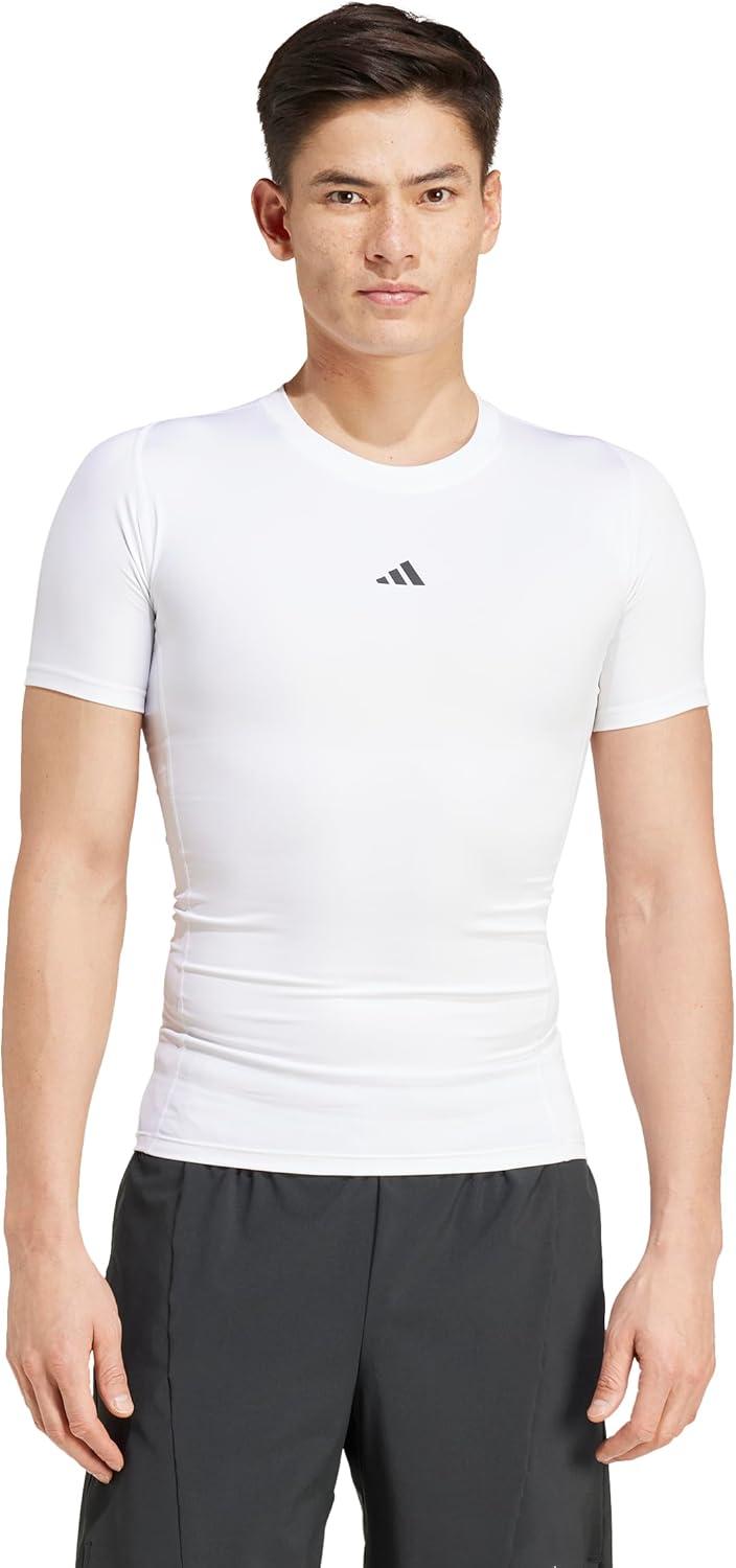 image:imageAdidas Mens Techfit Compression Training TShirtWhite