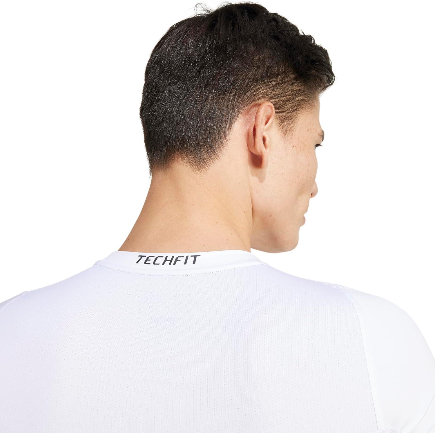 image:imageAdidas Mens Techfit Compression Training TShirtWhite