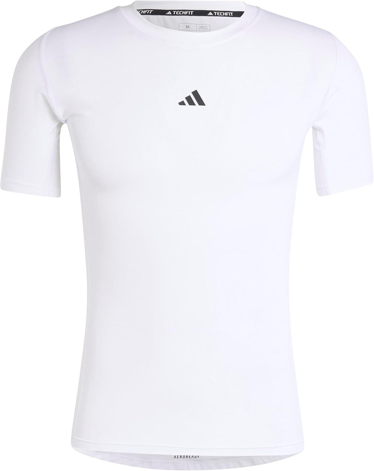 image:imageAdidas Mens Techfit Compression Training TShirtWhite