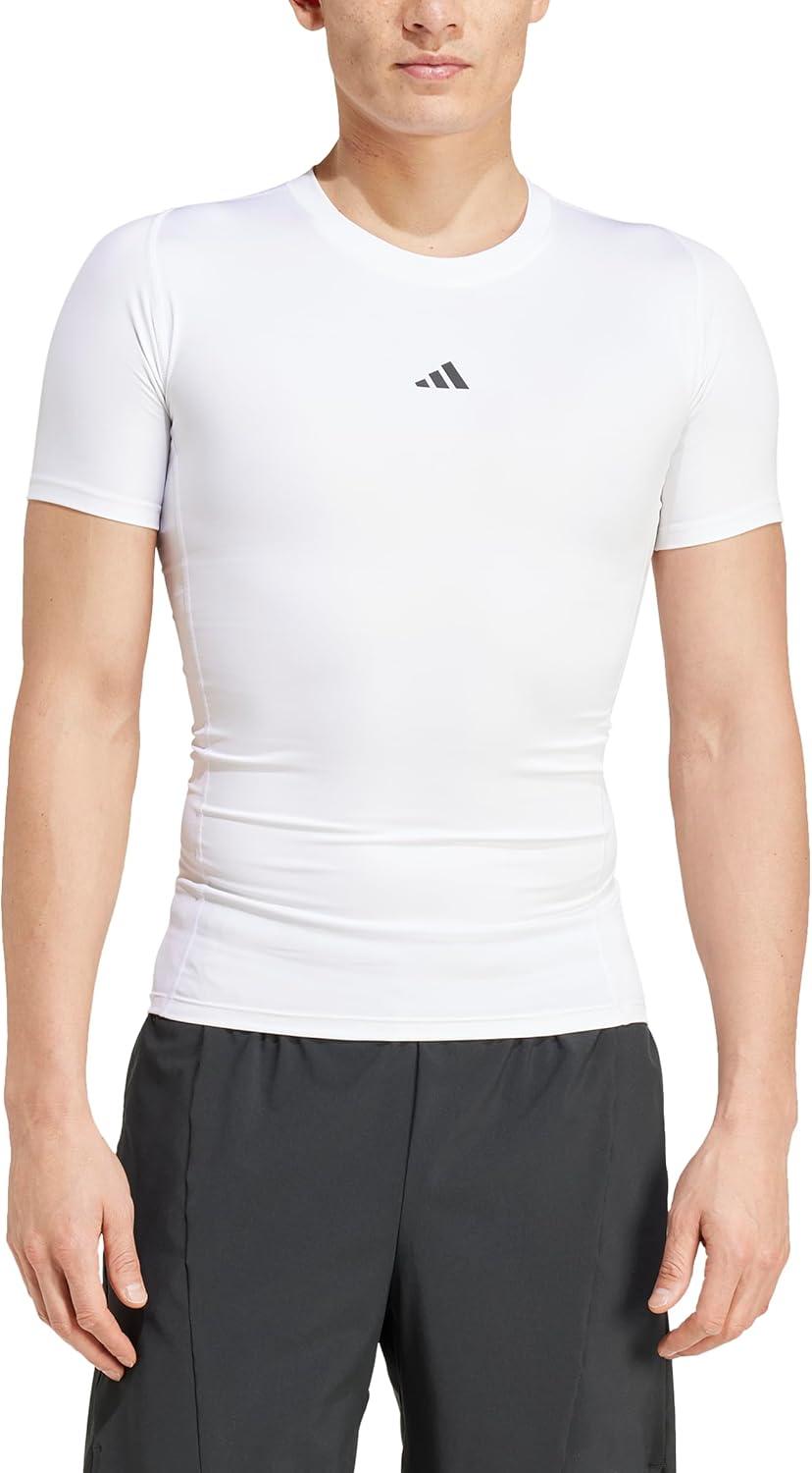 image:imageAdidas Mens Techfit Compression Training TShirtWhite
