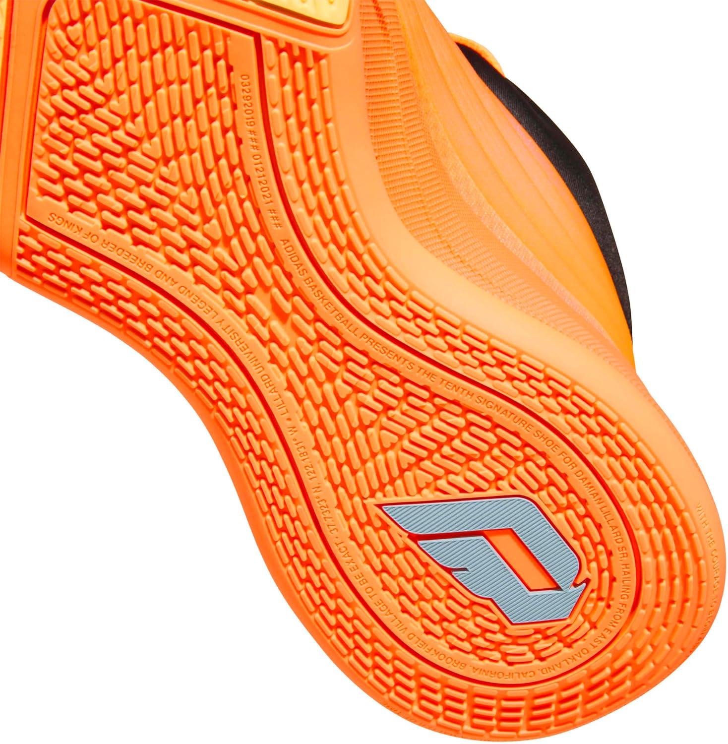 image:imageAdidas UnisexAdult Dame X BasketballLucid OrangeIce TangerineIcey Blue