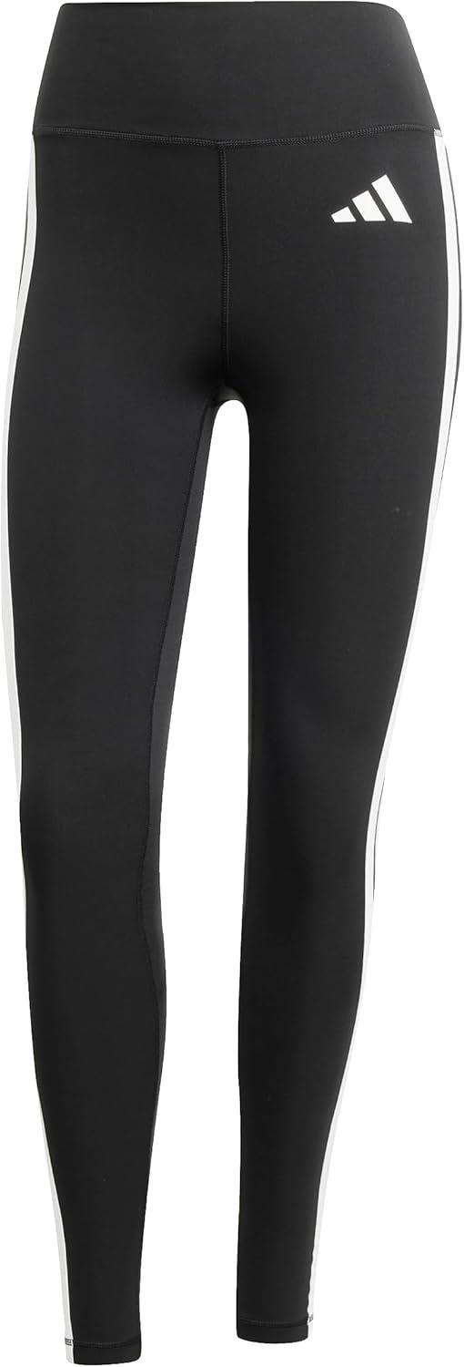 image:imageAdidas Womens Optime Essentials 3Stripes 78 Training LeggingsBlackWhite
