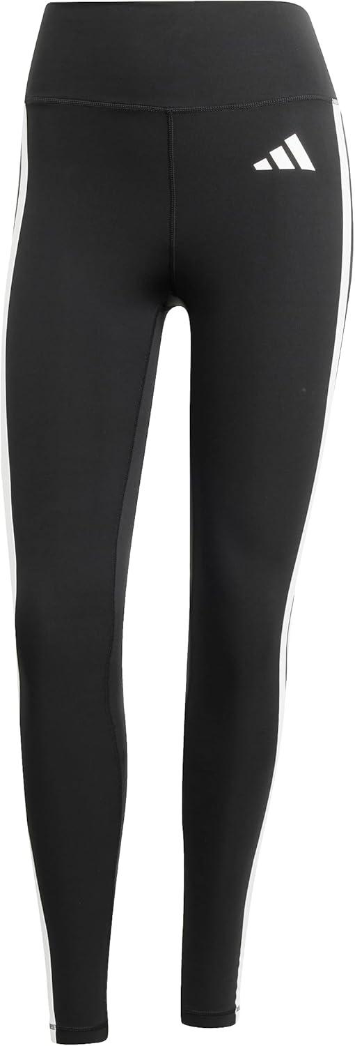 image:imageAdidas Womens Optime Essentials 3Stripes 78 Training LeggingsBlackWhite