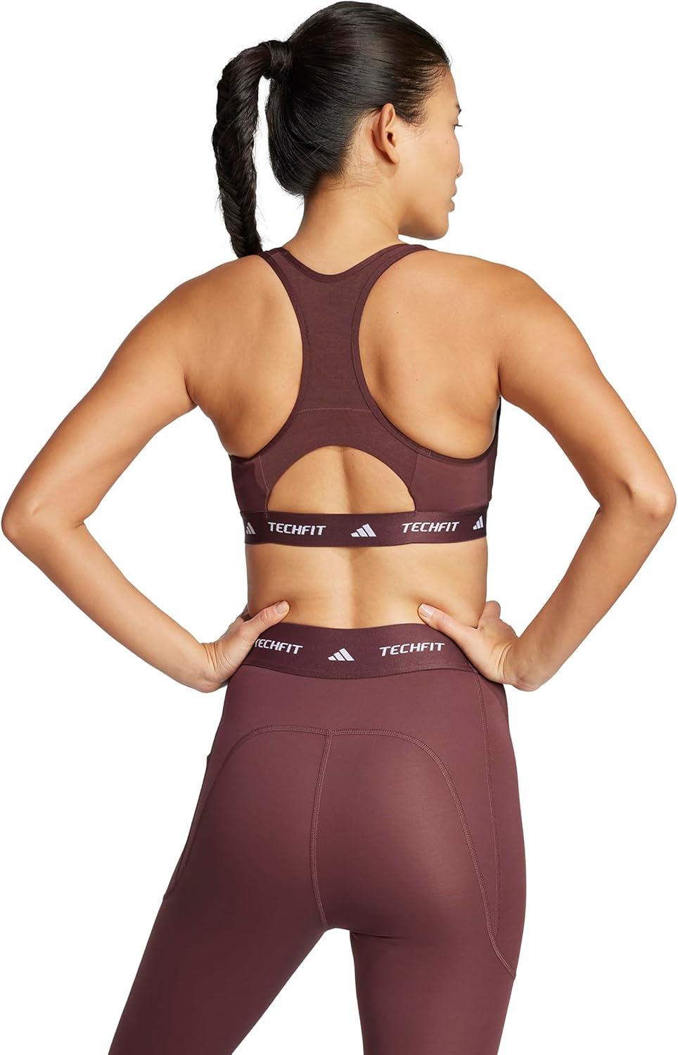 image:imageAdidas Womens Techfit Training BraAurora Ruby