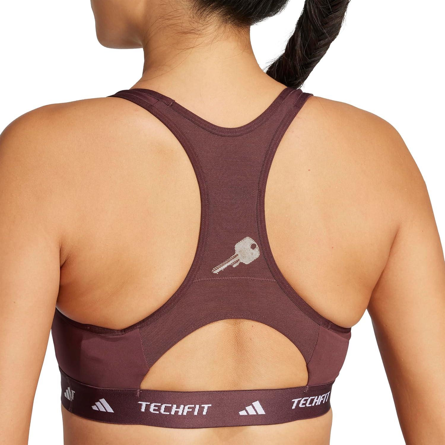 image:imageAdidas Womens Techfit Training BraAurora Ruby