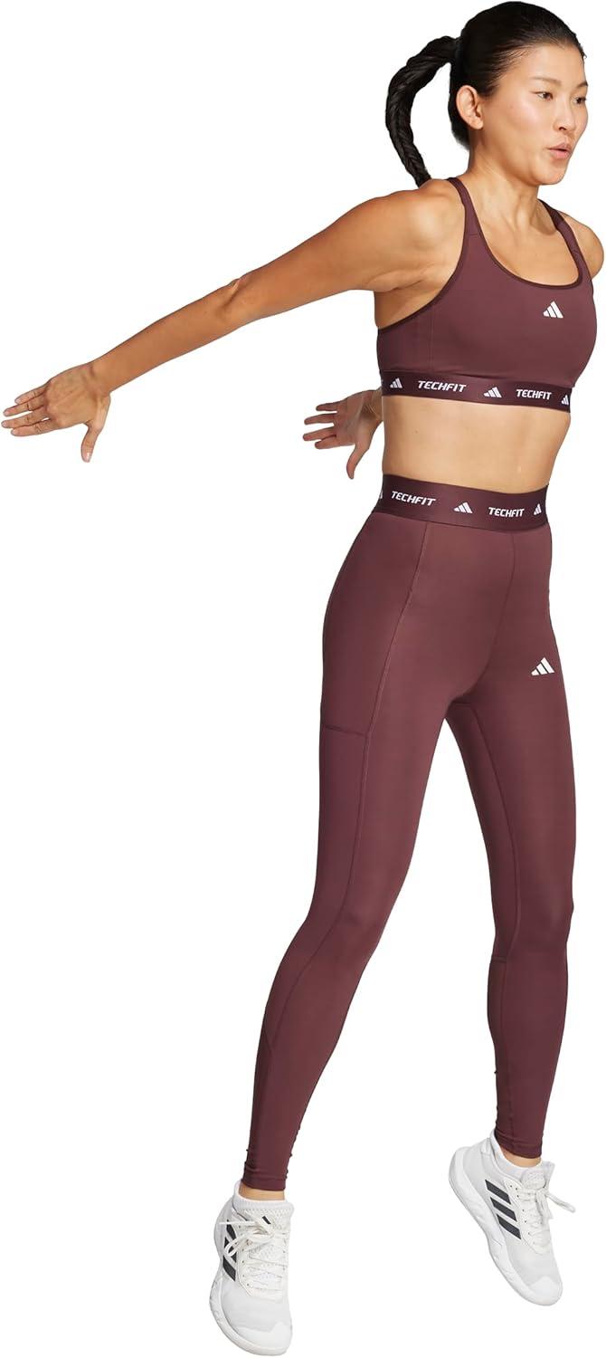 image:imageAdidas Womens Techfit Training BraAurora Ruby