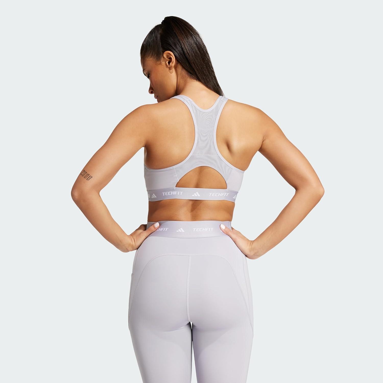image:imageAdidas Womens Techfit Training BraGlory Grey