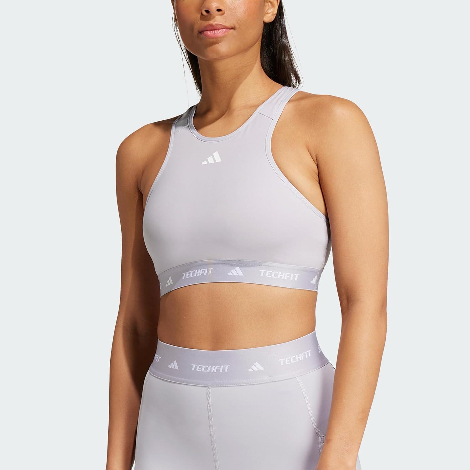 image:imageAdidas Womens Techfit Training BraGlory Grey
