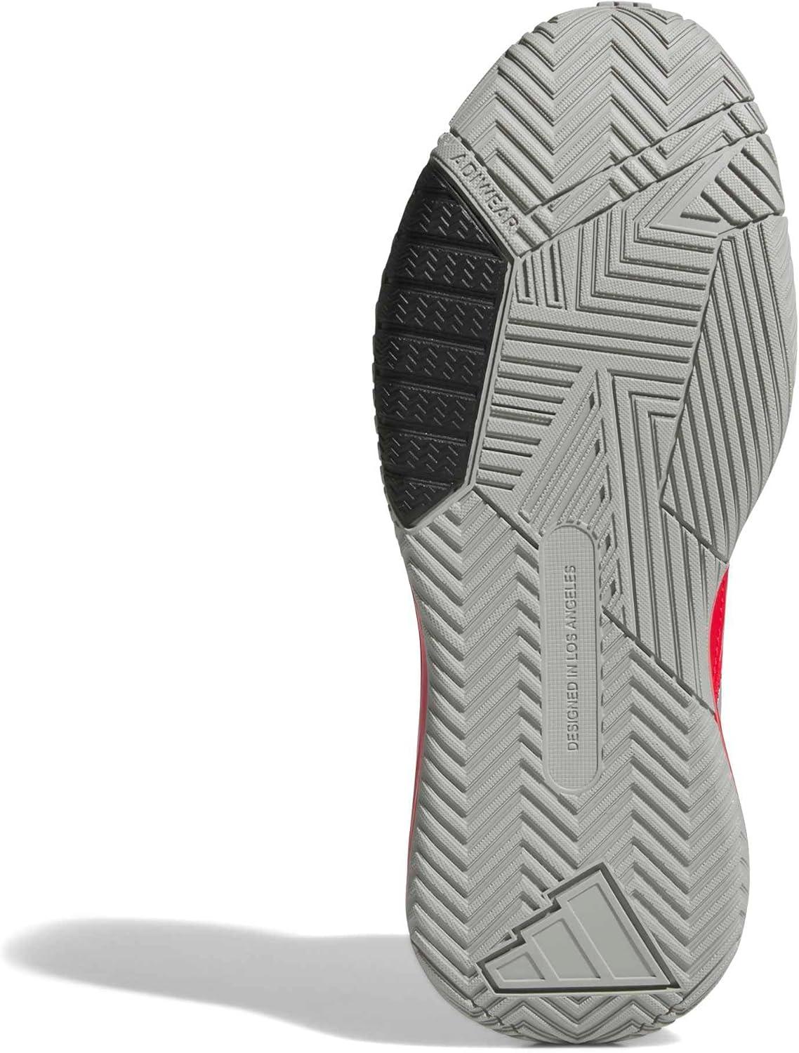 image:imageadidas Mens Own The Game 30 Basketball ShoePure RubySilver MetallicBlack