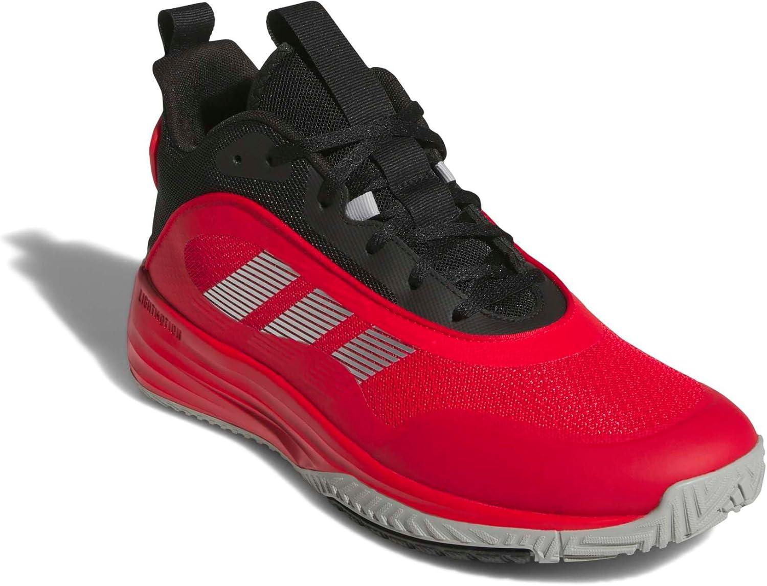 image:imageadidas Mens Own The Game 30 Basketball ShoePure RubySilver MetallicBlack