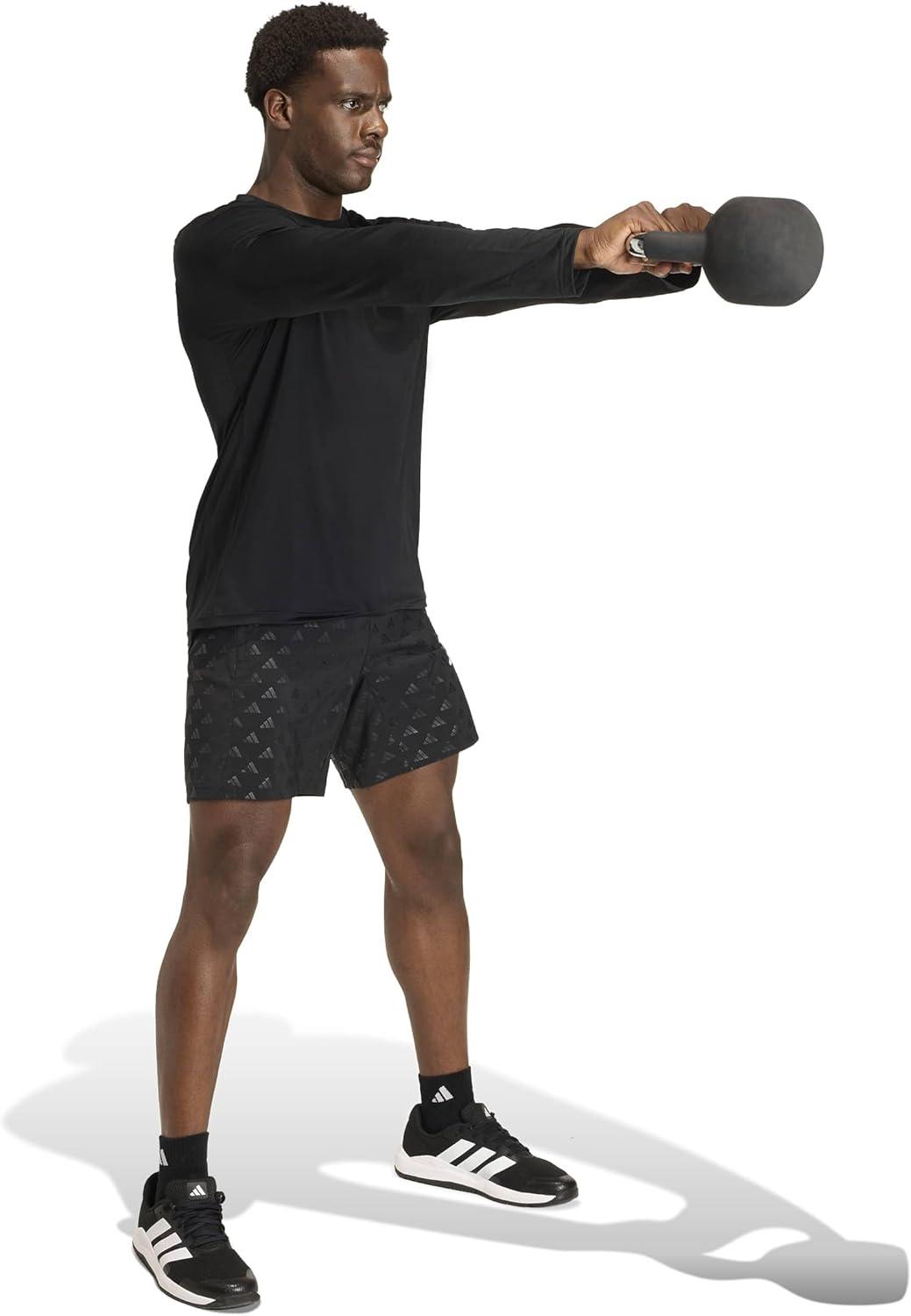 image:imageadidas Mens Workout Essentials Flex LongSleeve TShirtBlack