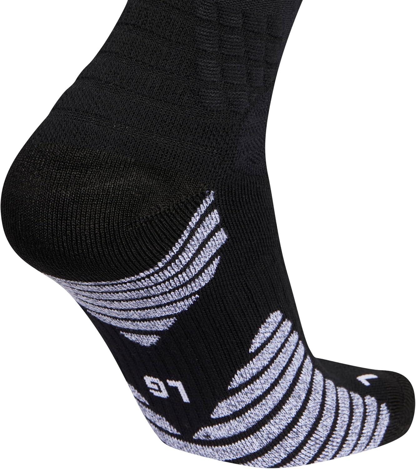 image:imageadidas Unisex Select Basketball Socks 1 Pair Multiple Heights1BlackWhite