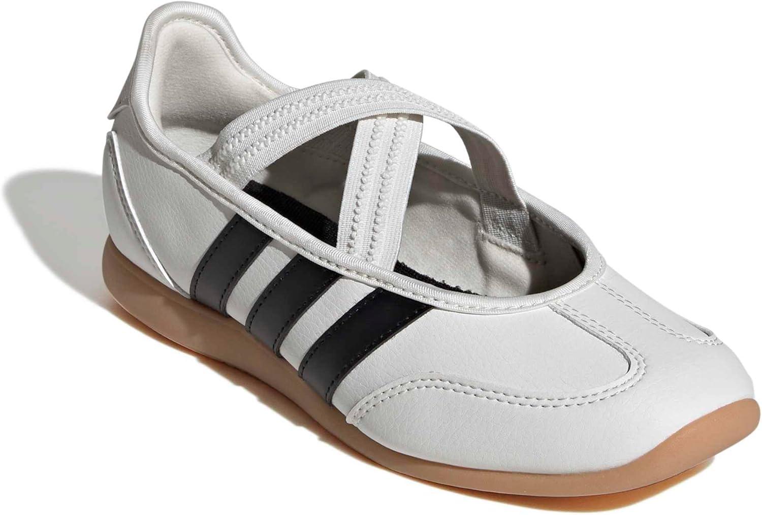 image:imageadidas UnisexChild Barreda Mary Jane JWhiteBlackSilver Metallic