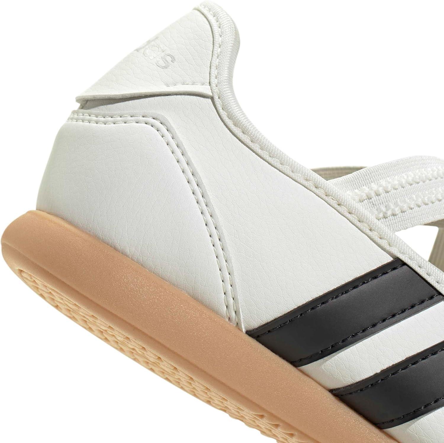 image:imageadidas UnisexChild Barreda Mary Jane JWhiteBlackSilver Metallic