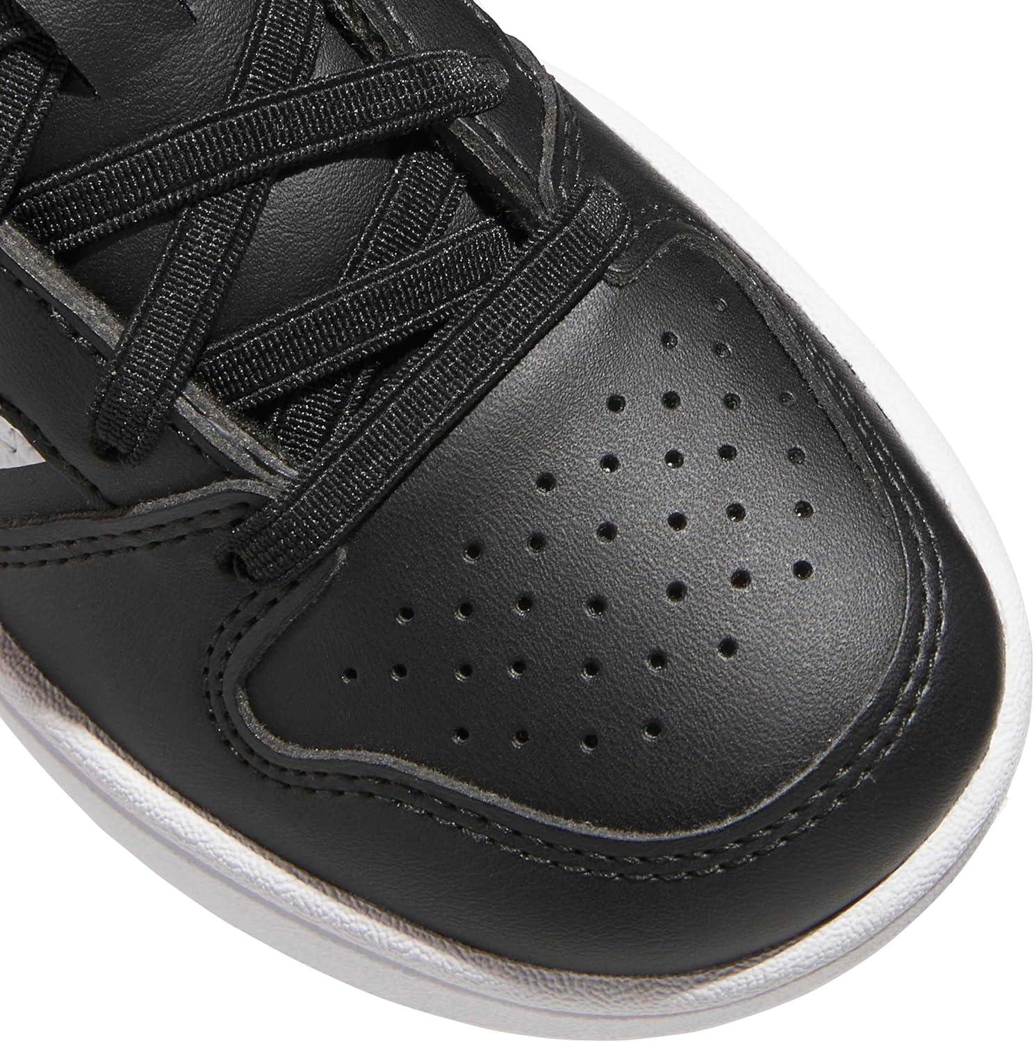 image:imageadidas UnisexChild Hoops Classic Elastic LaceBlackWhiteWhite