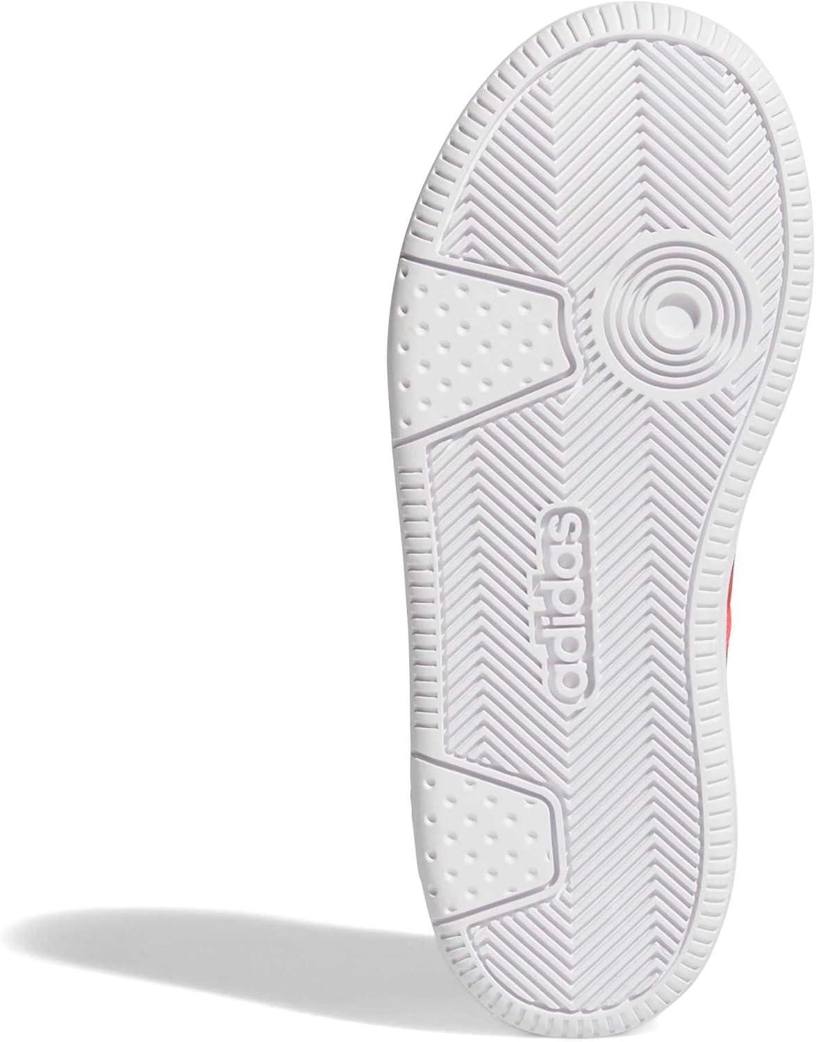 image:imageadidas UnisexChild Hoops Classic Elastic LaceWhiteRedWhite