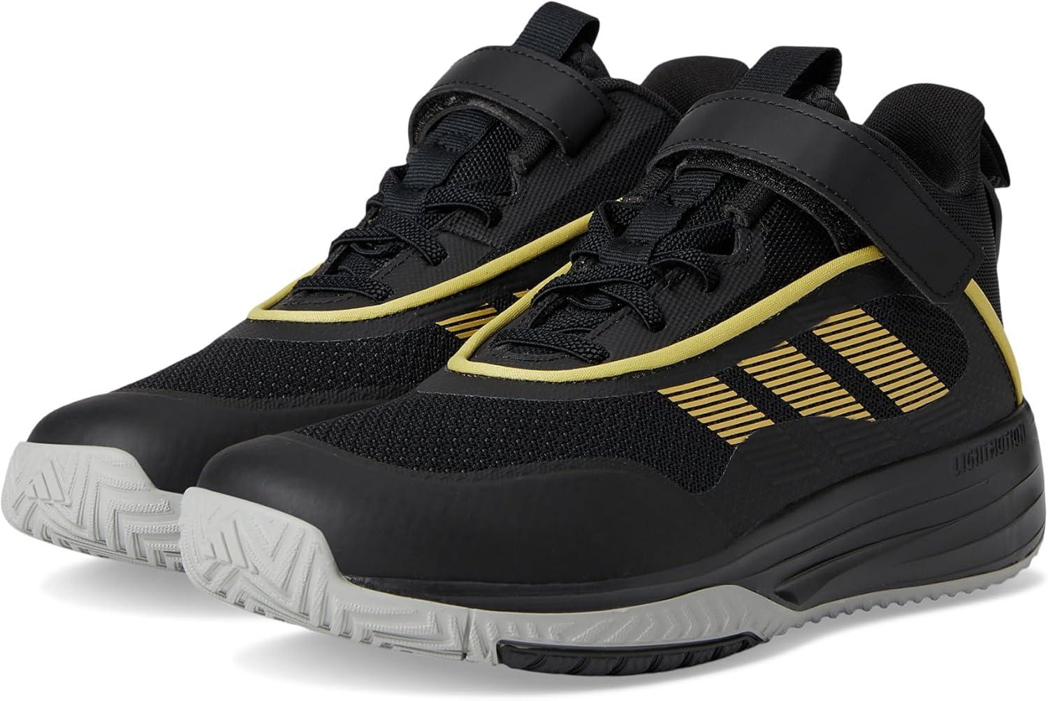 image:imageadidas UnisexChild Own The Game 30 Basketball Shoes Little KidBig KidBlackGold MetallicSolid Grey