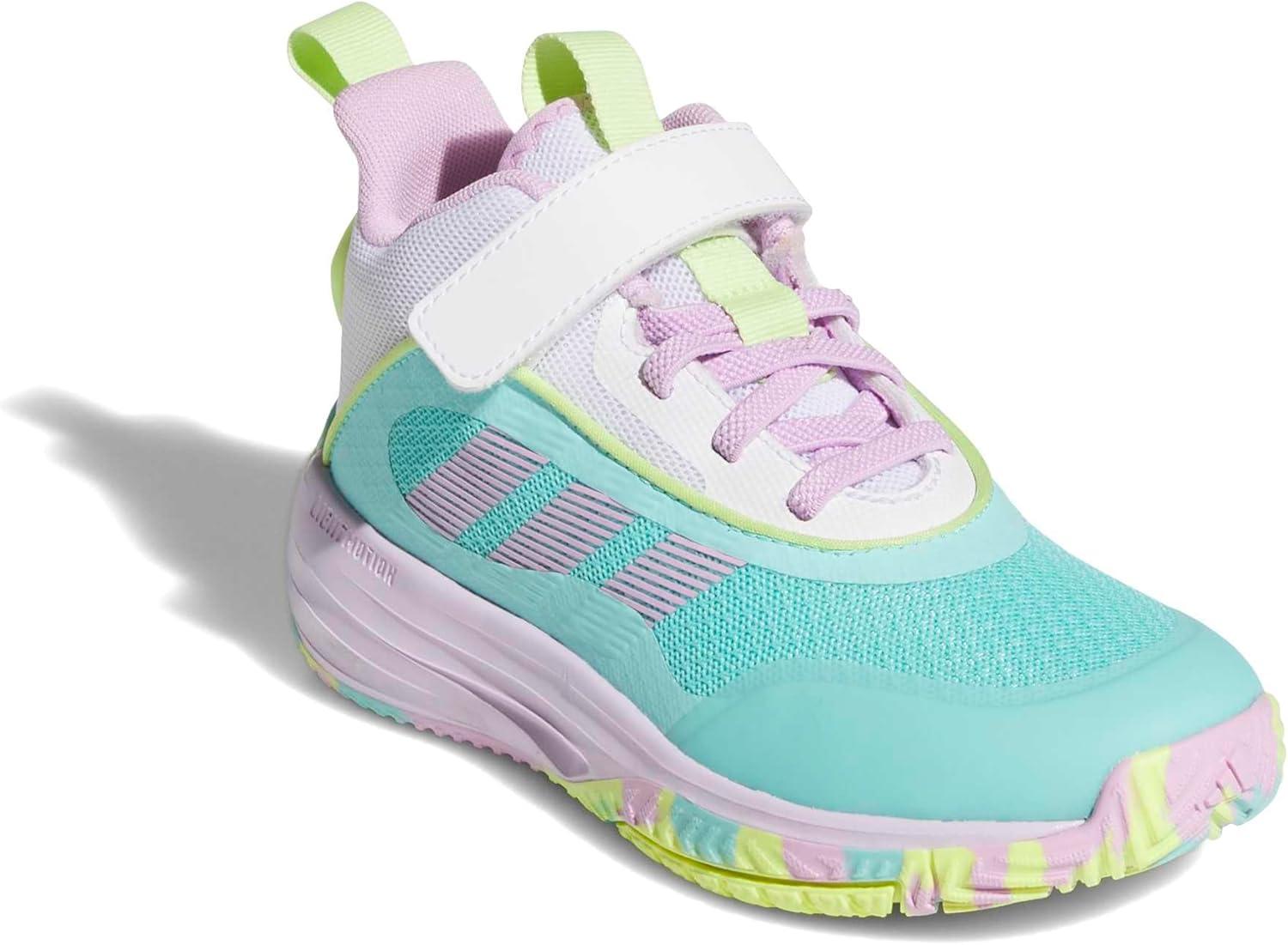 image:imageadidas UnisexChild Own The Game 30 Basketball Shoes Little KidBig KidFlash AquaBliss LilacWhite