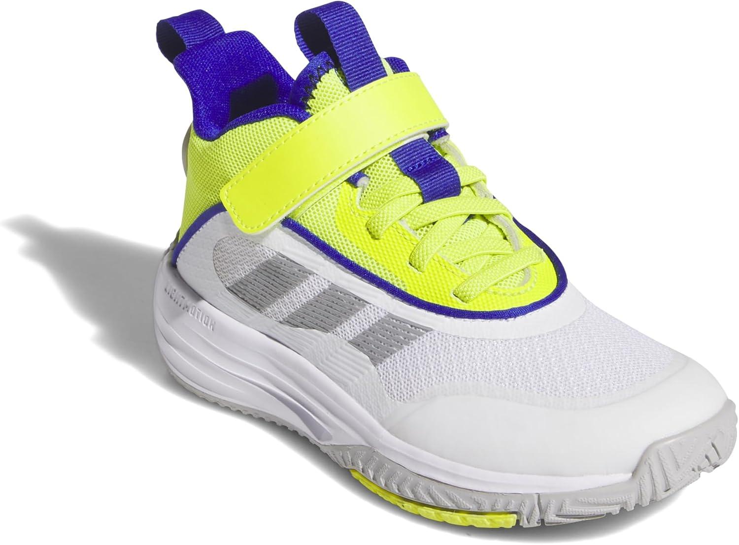 image:imageadidas UnisexChild Own The Game 30 Basketball Shoes Little KidBig KidFtwr White Grey Two Solar Slime