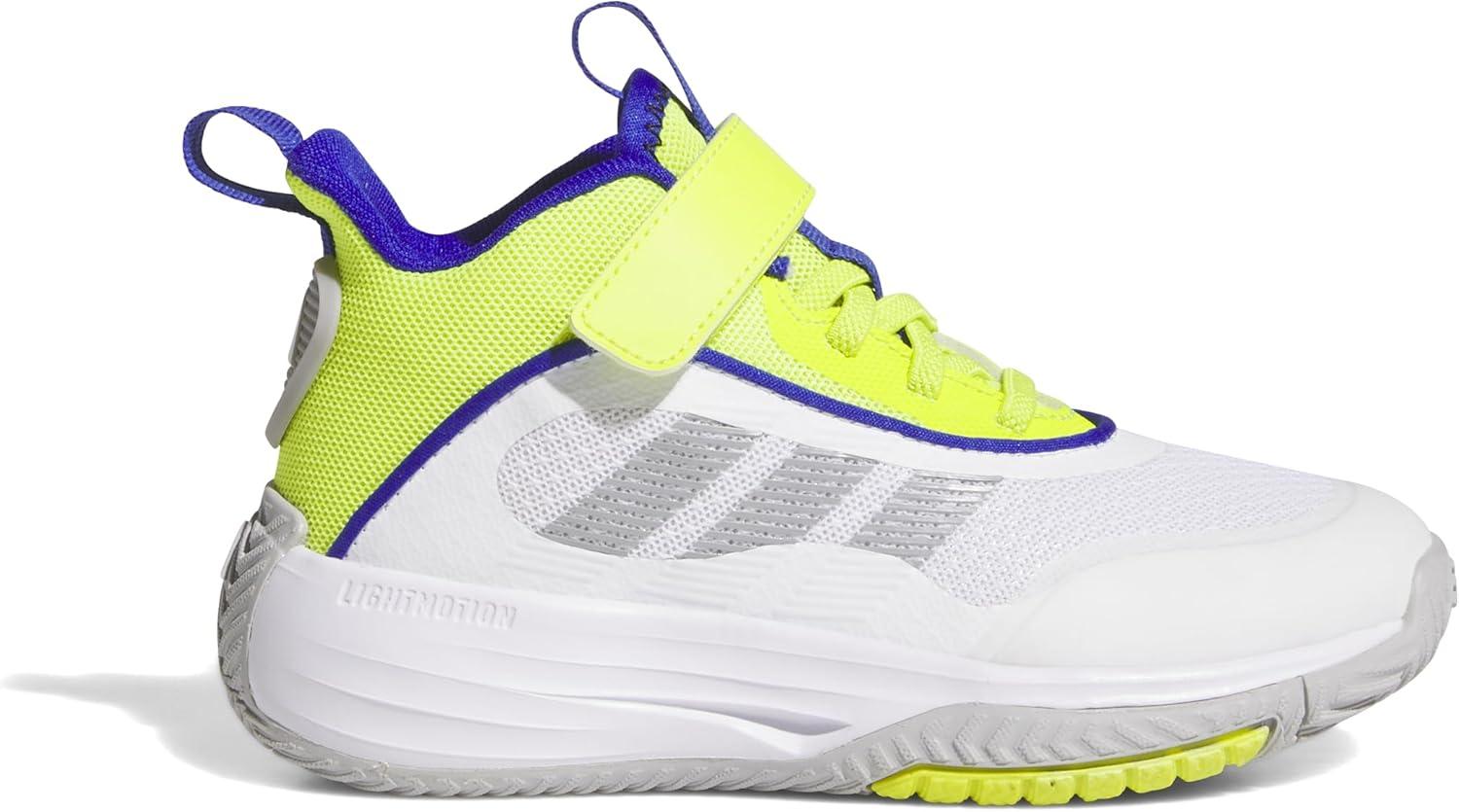 image:imageadidas UnisexChild Own The Game 30 Basketball Shoes Little KidBig KidFtwr White Grey Two Solar Slime