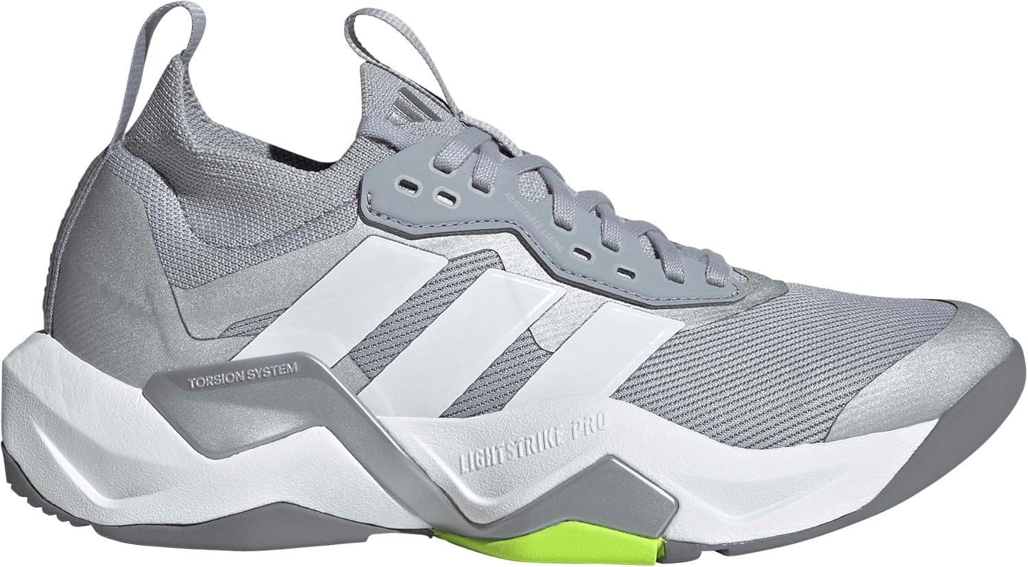 image:imageadidas Womens Rapidmove Advance 2 Training SneakersHalo SilverWhiteLucid Lemon