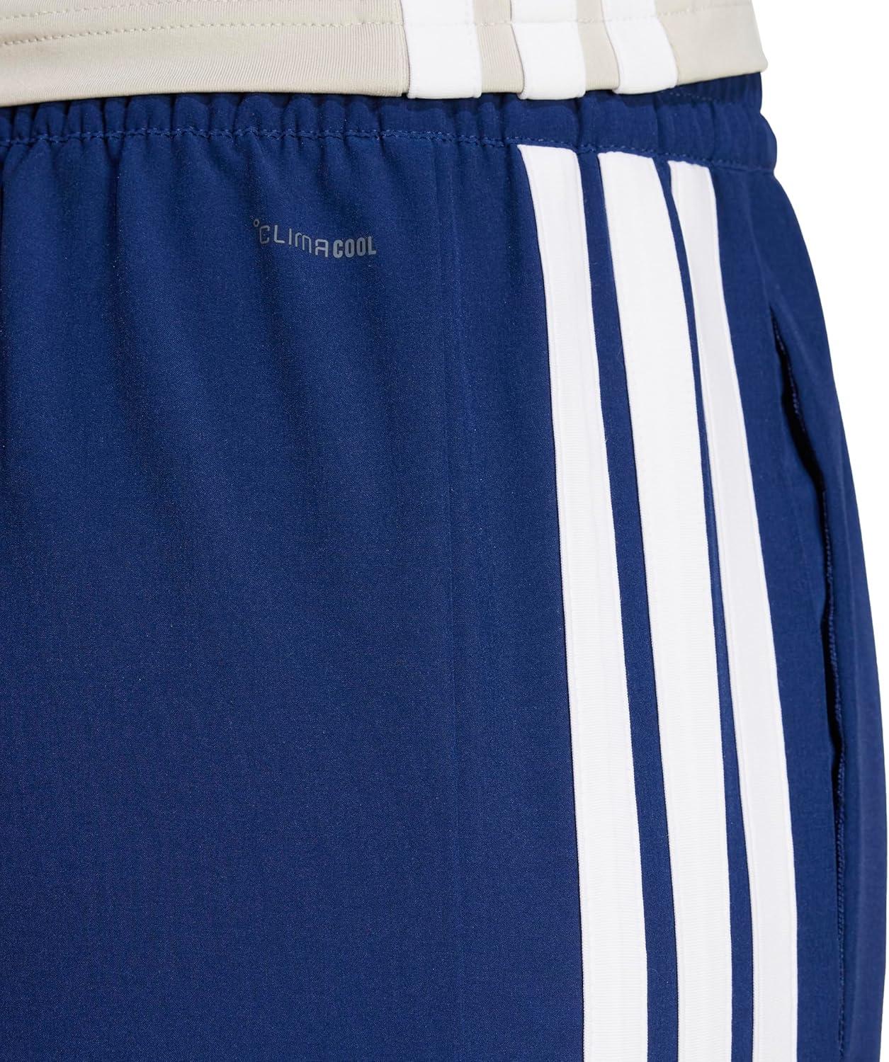 image:imageadidas Womens Train Essentials 3Stripes Woven PantsDark BlueWhite