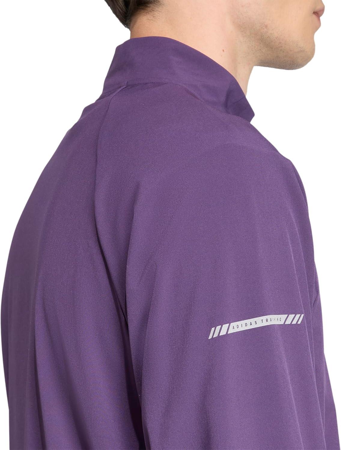 image:imageadidas mens Train Essentials Holiday Pack Quarterzip Track TopAurora Plum