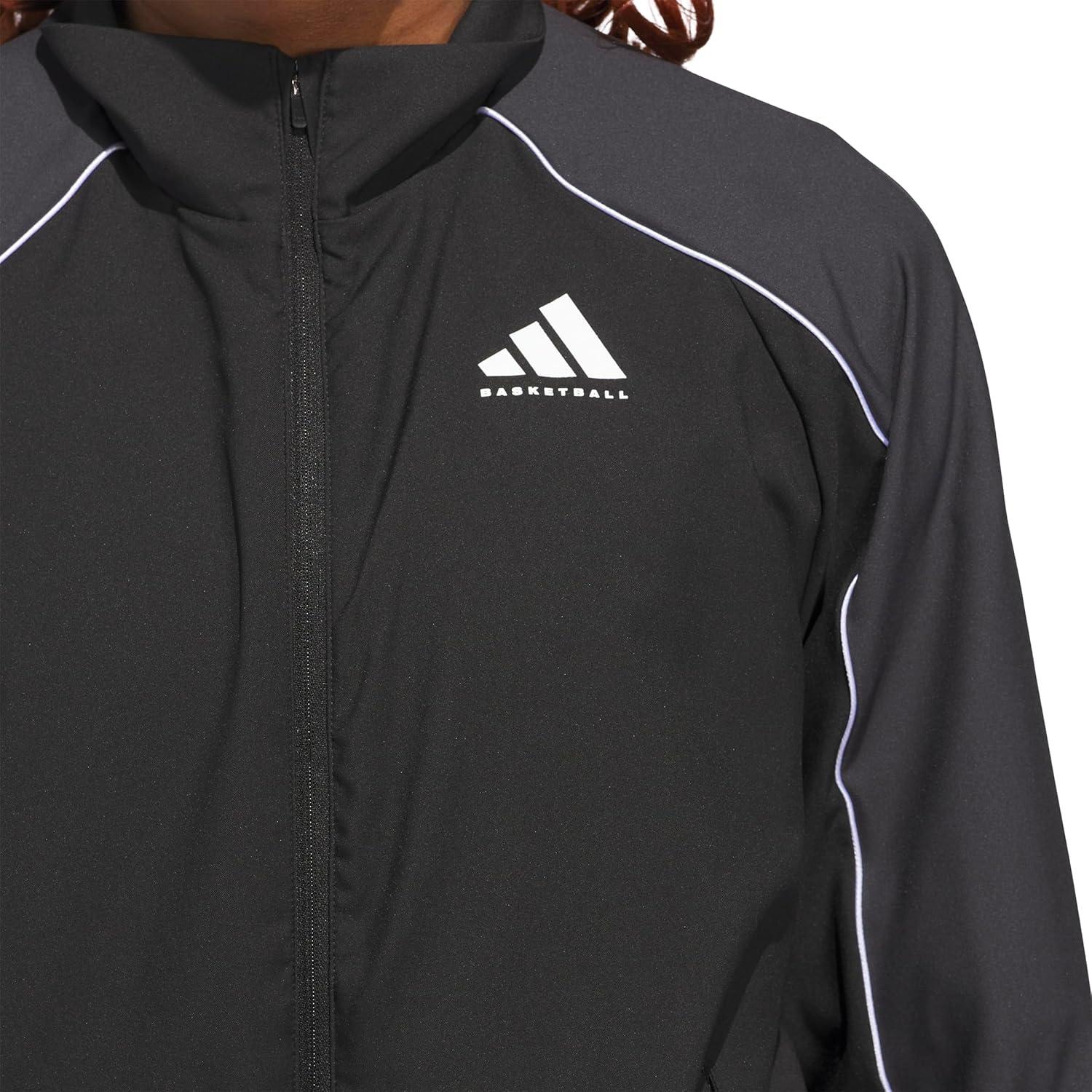 image:imageadidas womens Crazylite Woven Basketball JacketBlackCarbon