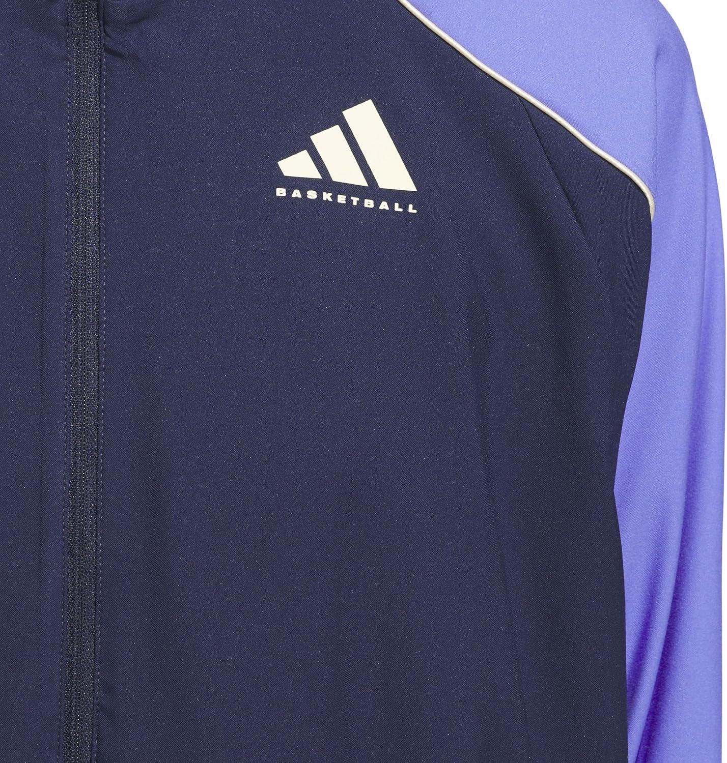 image:imageadidas womens Crazylite Woven Basketball JacketNight IndigoCobalt Blue