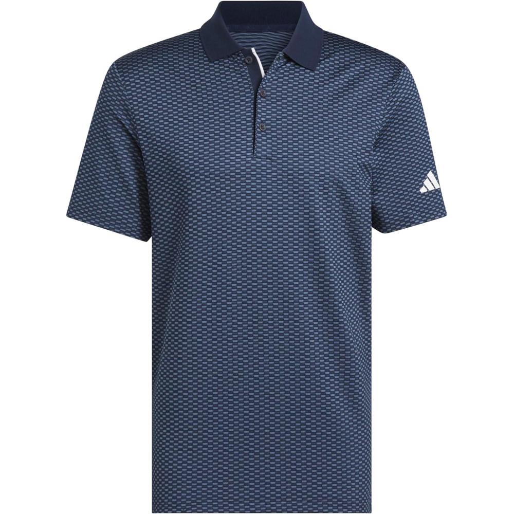 image:imageAdidas Mens Beyond Textured Polo ShirtCollegiate NavyPreloved Ink