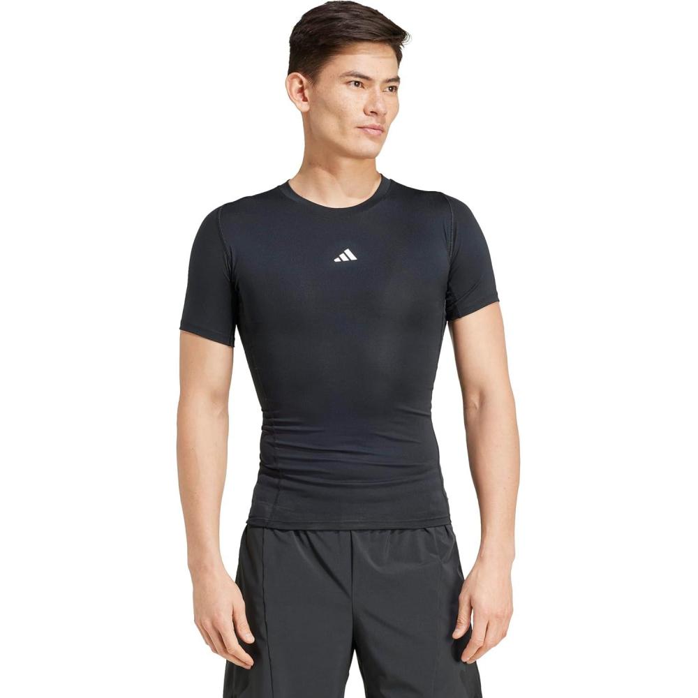 image:imageAdidas Mens Techfit Compression Training TShirtBlack