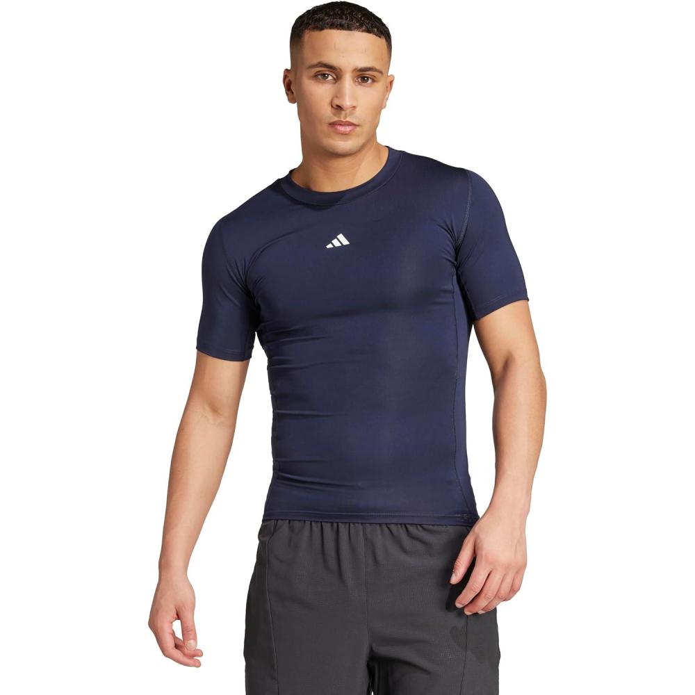 image:imageAdidas Mens Techfit Compression Training TShirtInk