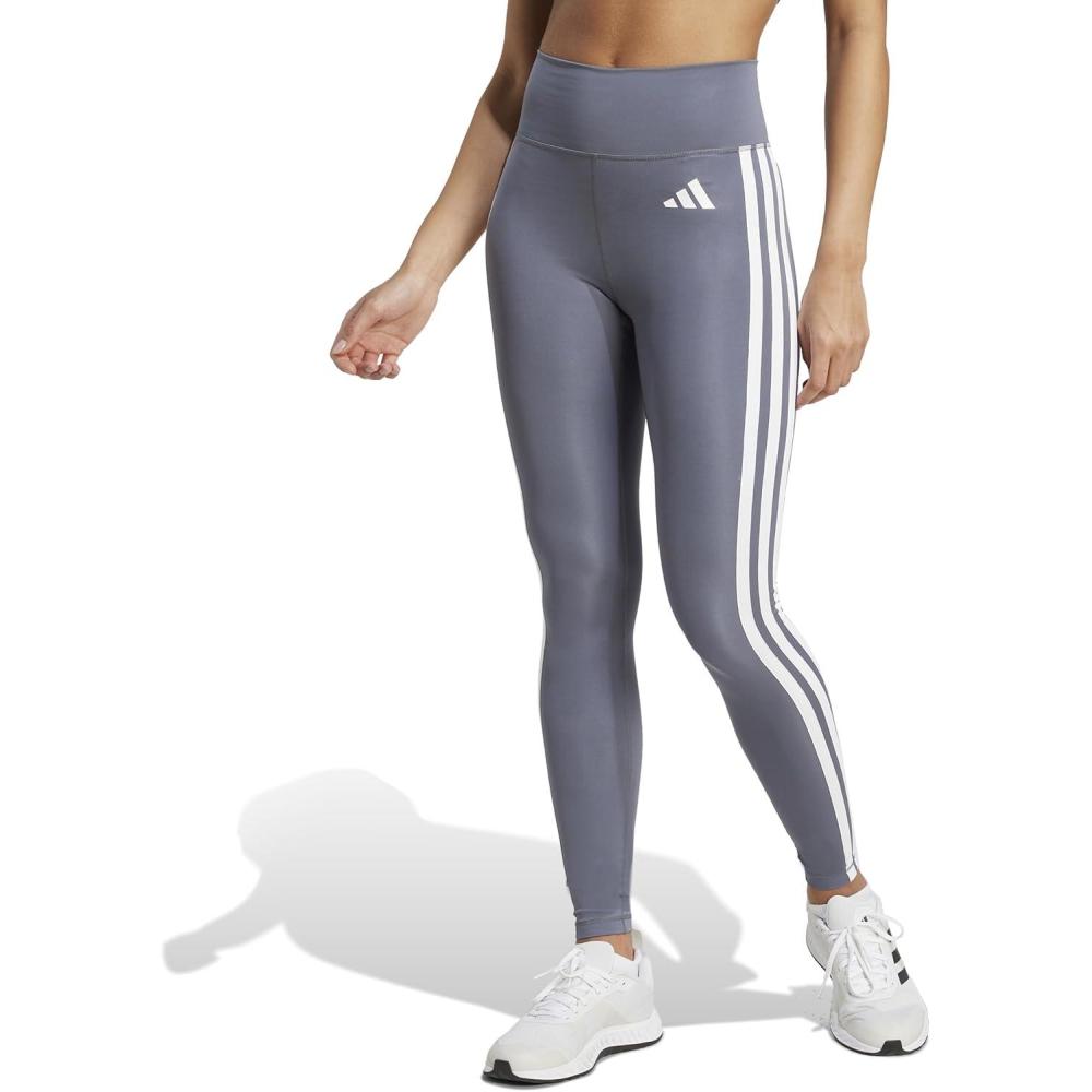 image:imageAdidas Womens Optime Essentials 3Stripes 78 Training LeggingsOnixWhite