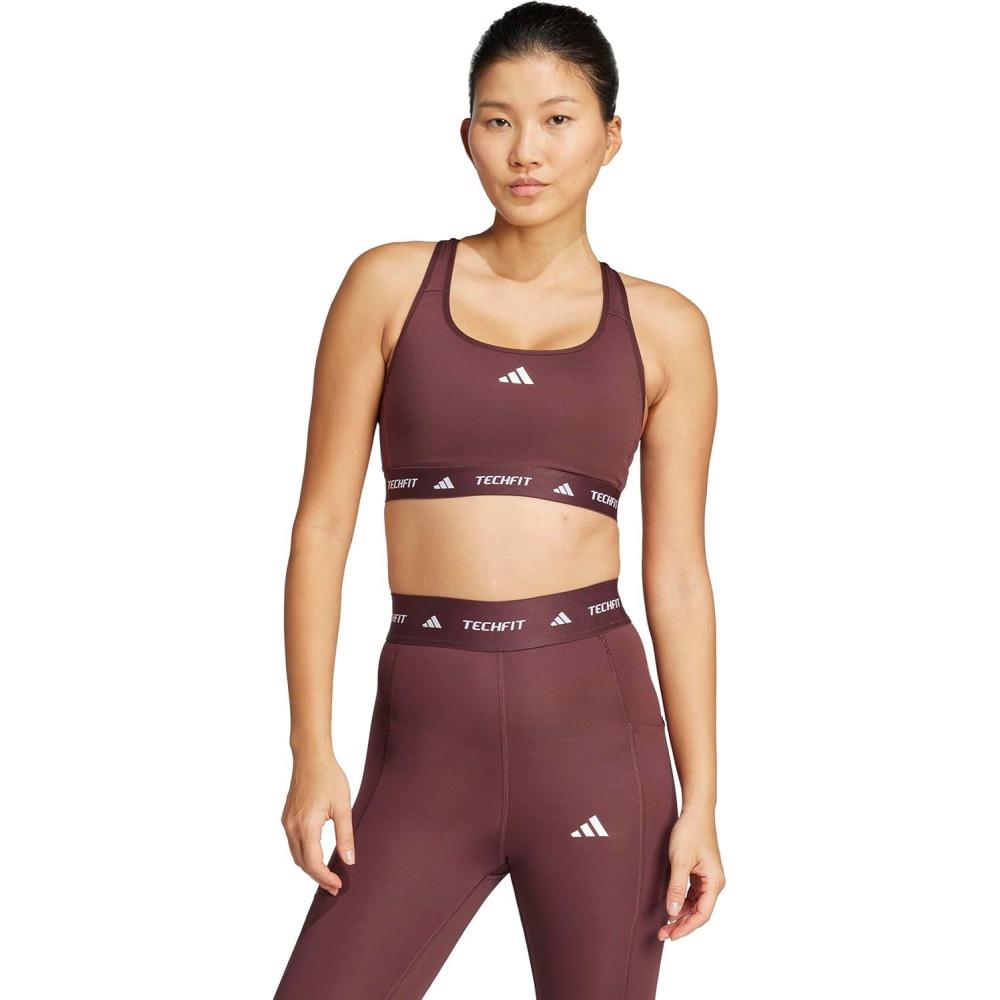 image:imageAdidas Womens Techfit Training BraAurora Ruby
