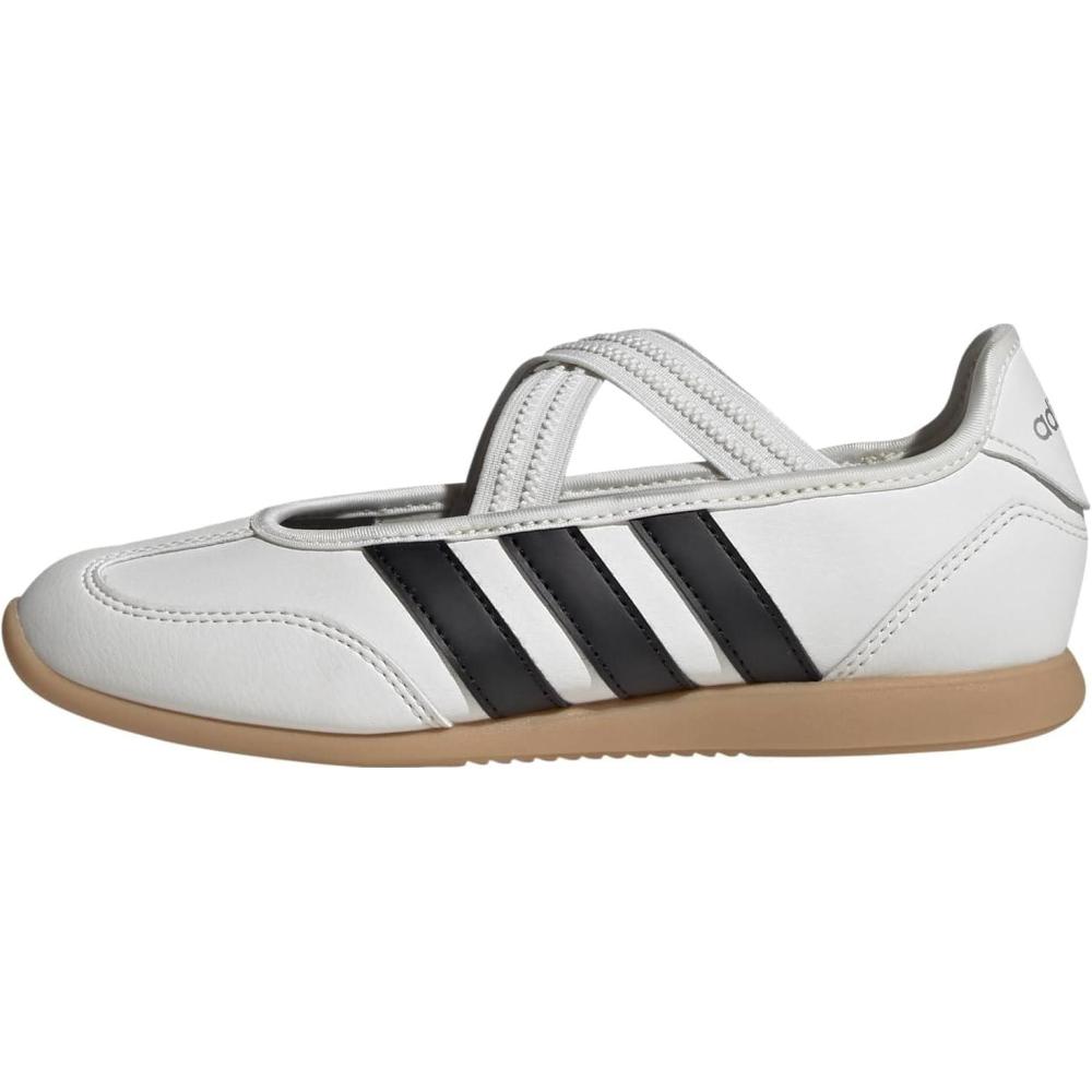 image:imageadidas UnisexChild Barreda Mary Jane JWhiteBlackSilver Metallic