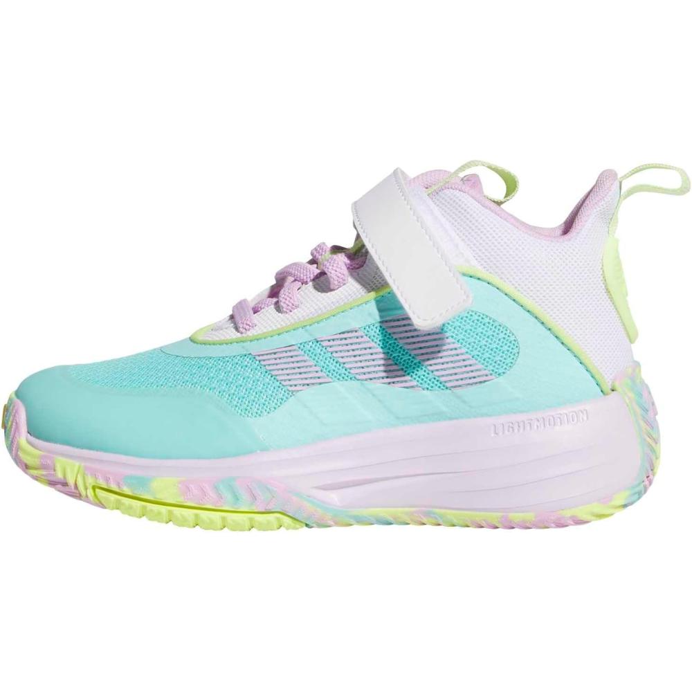 image:imageadidas UnisexChild Own The Game 30 Basketball Shoes Little KidBig KidFlash AquaBliss LilacWhite