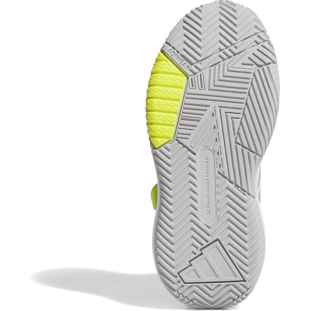 image:imageadidas UnisexChild Own The Game 30 Basketball Shoes Little KidBig KidFtwr White Grey Two Solar Slime