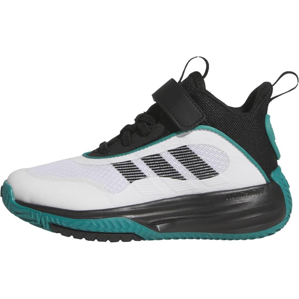 image:imageadidas UnisexChild Own The Game 30 Basketball Shoes Little KidBig KidWhiteBlackPure Teal