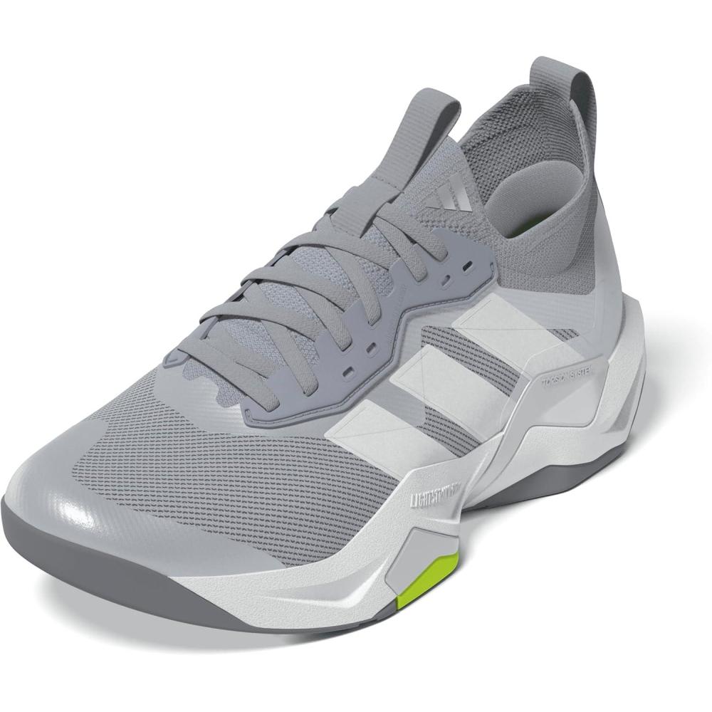 image:imageadidas Womens Rapidmove Advance 2 Training SneakersHalo SilverWhiteLucid Lemon