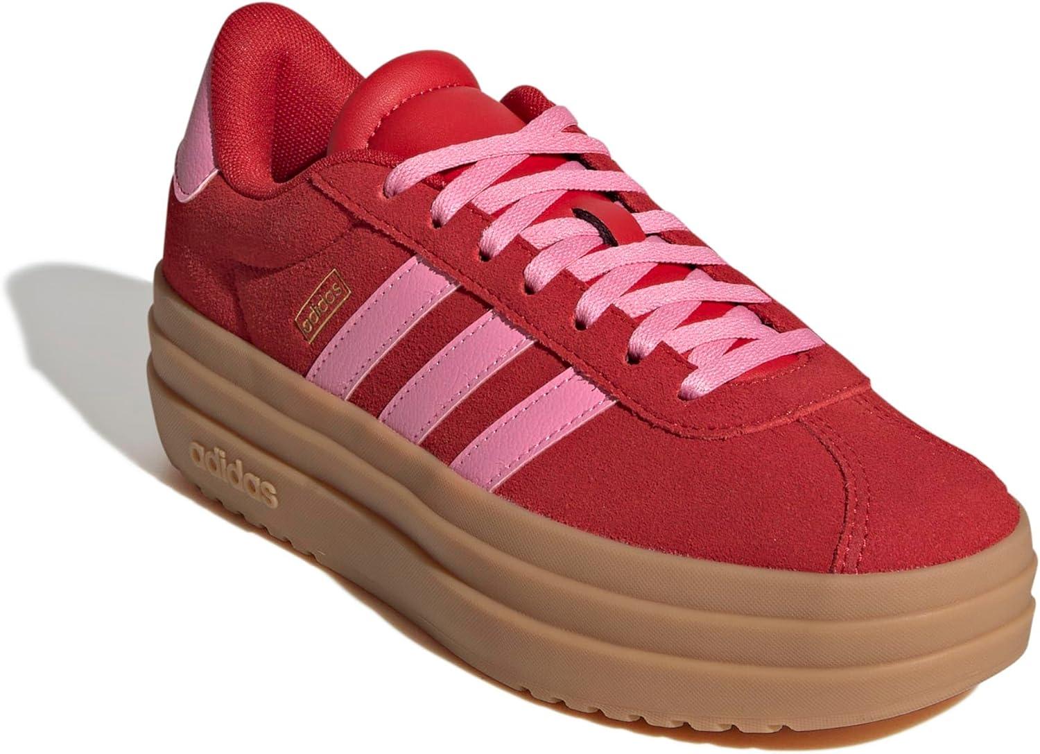 image:imageAdidas Kids VL Court BoldBetter ScarletBliss PinkGold Metallic