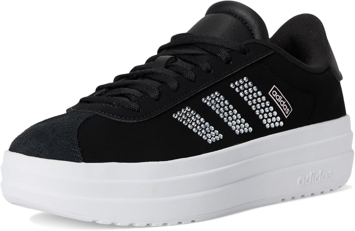 image:imageAdidas Kids VL Court BoldBlackWhiteClear Pink