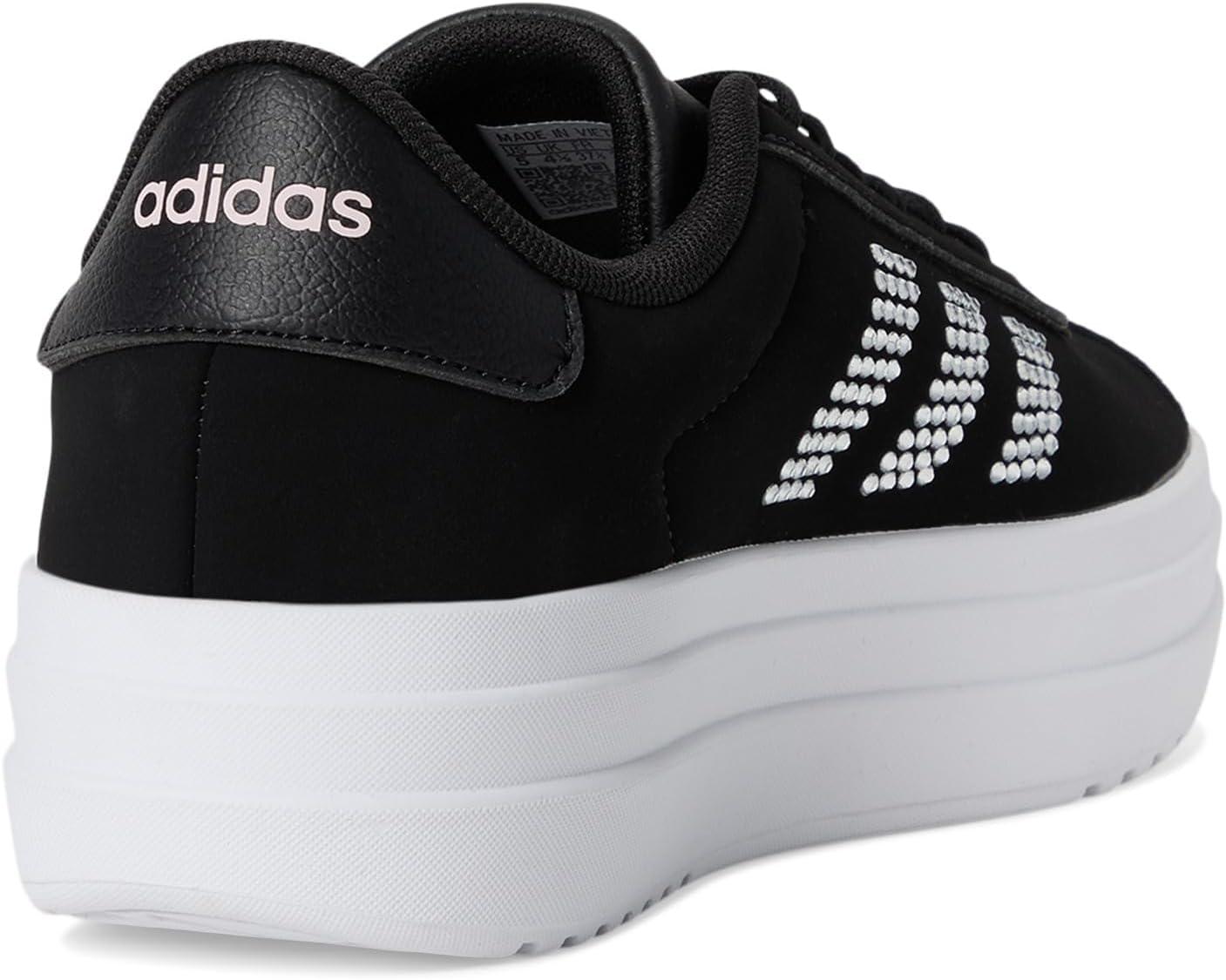 image:imageAdidas Kids VL Court BoldBlackWhiteClear Pink