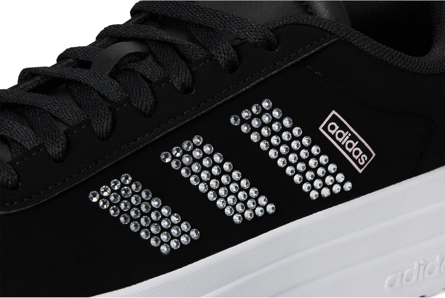 image:imageAdidas Kids VL Court BoldBlackWhiteClear Pink