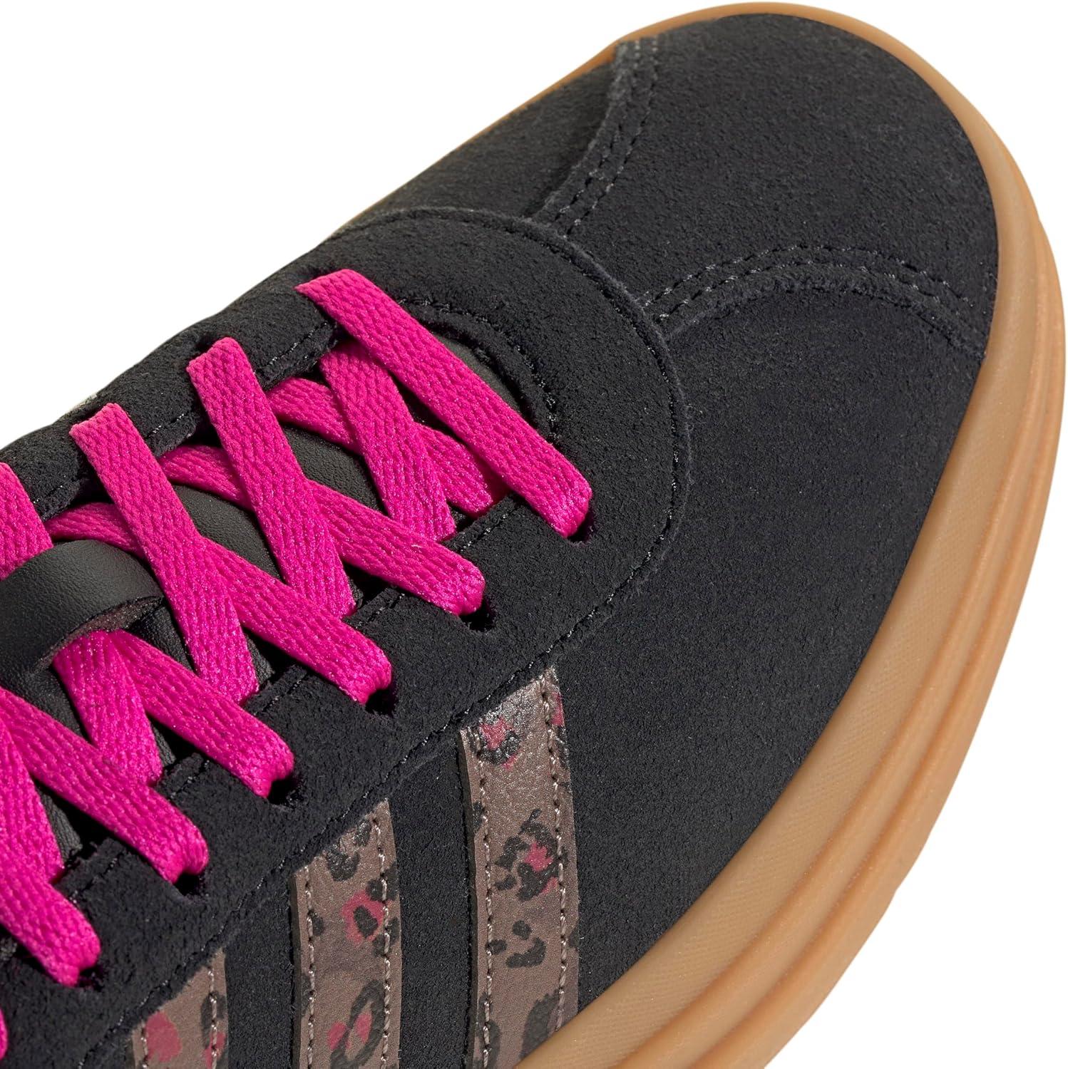 image:imageAdidas Kids VL Court BoldBlackWonder BeigeShock Pink