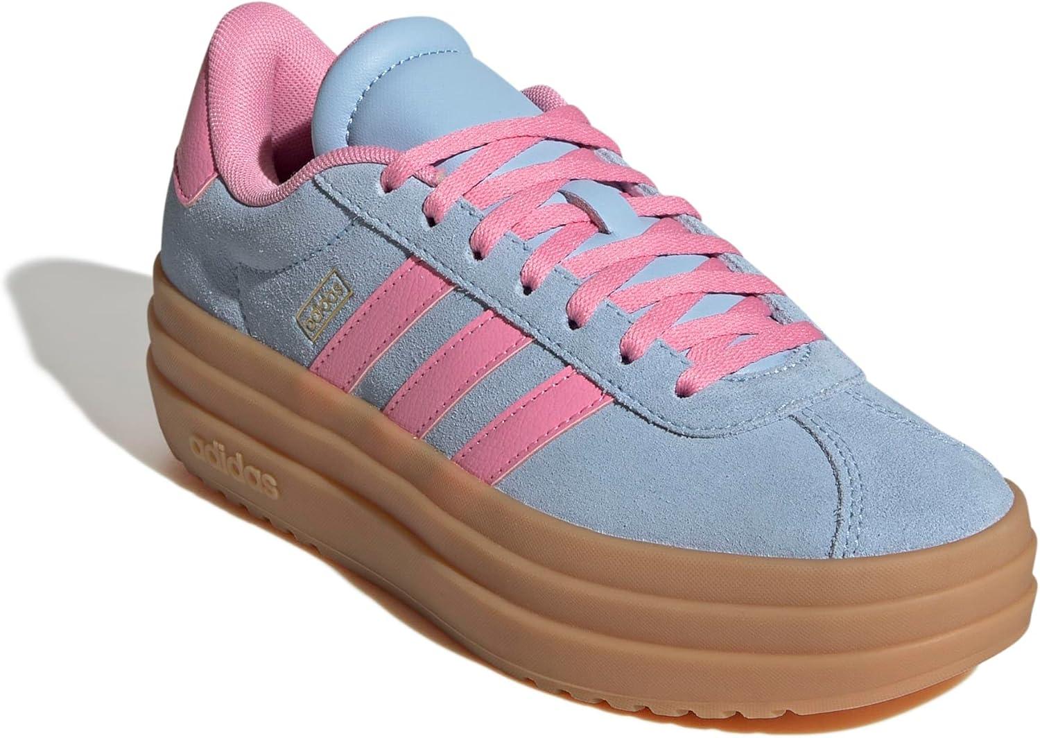 image:imageAdidas Kids VL Court BoldClear SkyBliss PinkGold Metallic