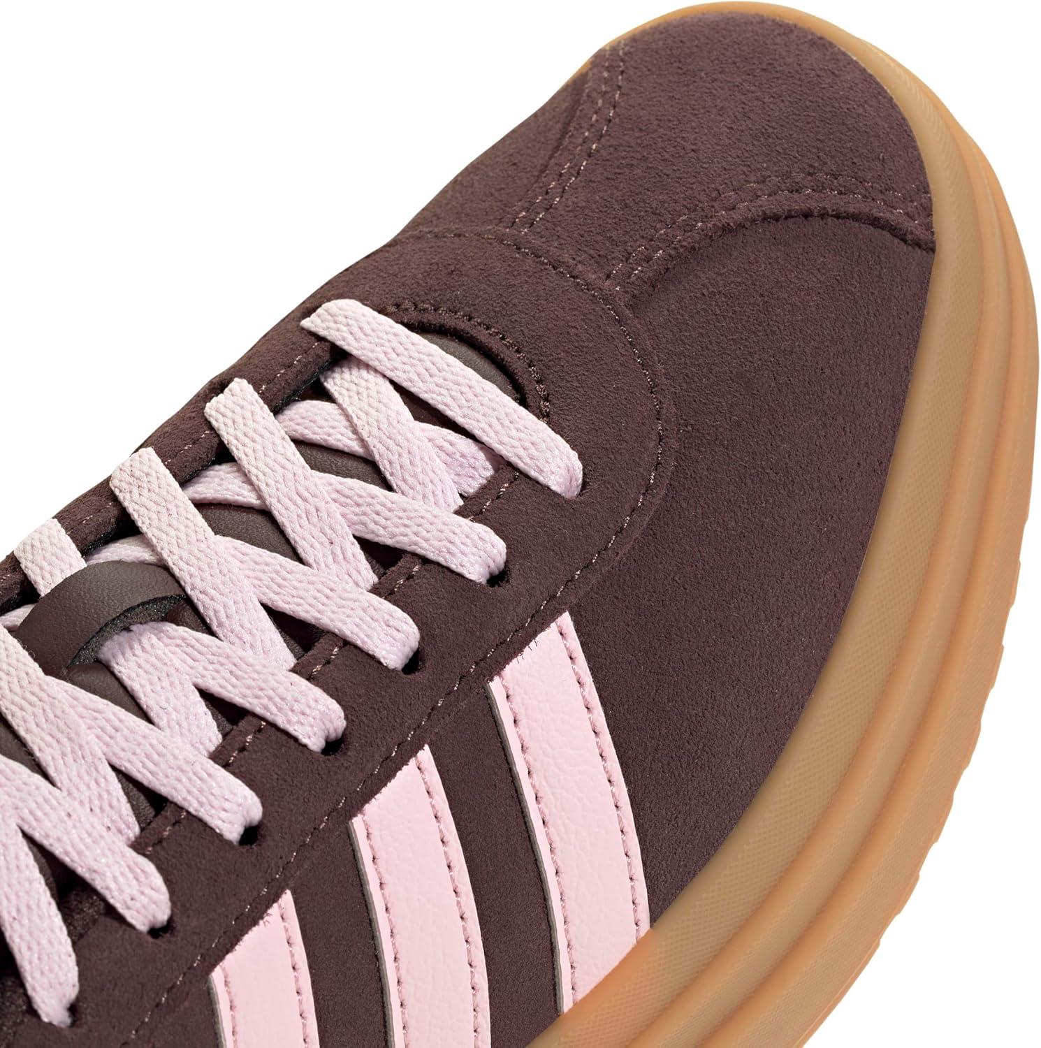 image:imageAdidas Kids VL Court BoldShadow BrownClear PinkGold Metallic