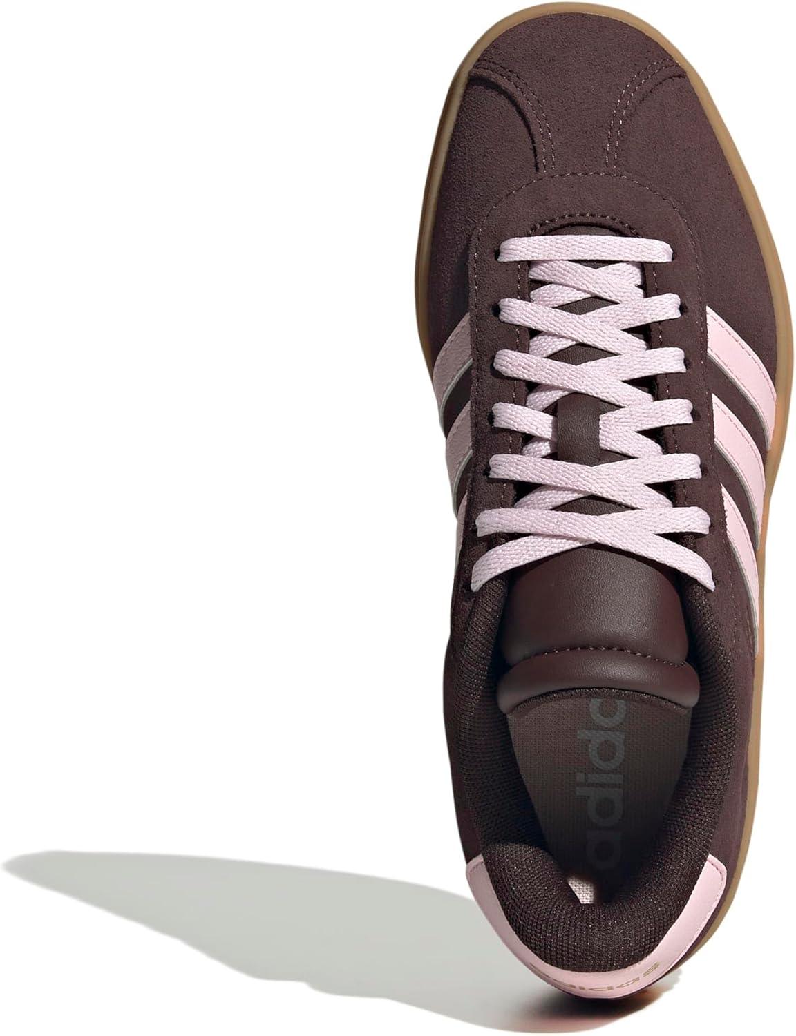 image:imageAdidas Kids VL Court BoldShadow BrownClear PinkGold Metallic