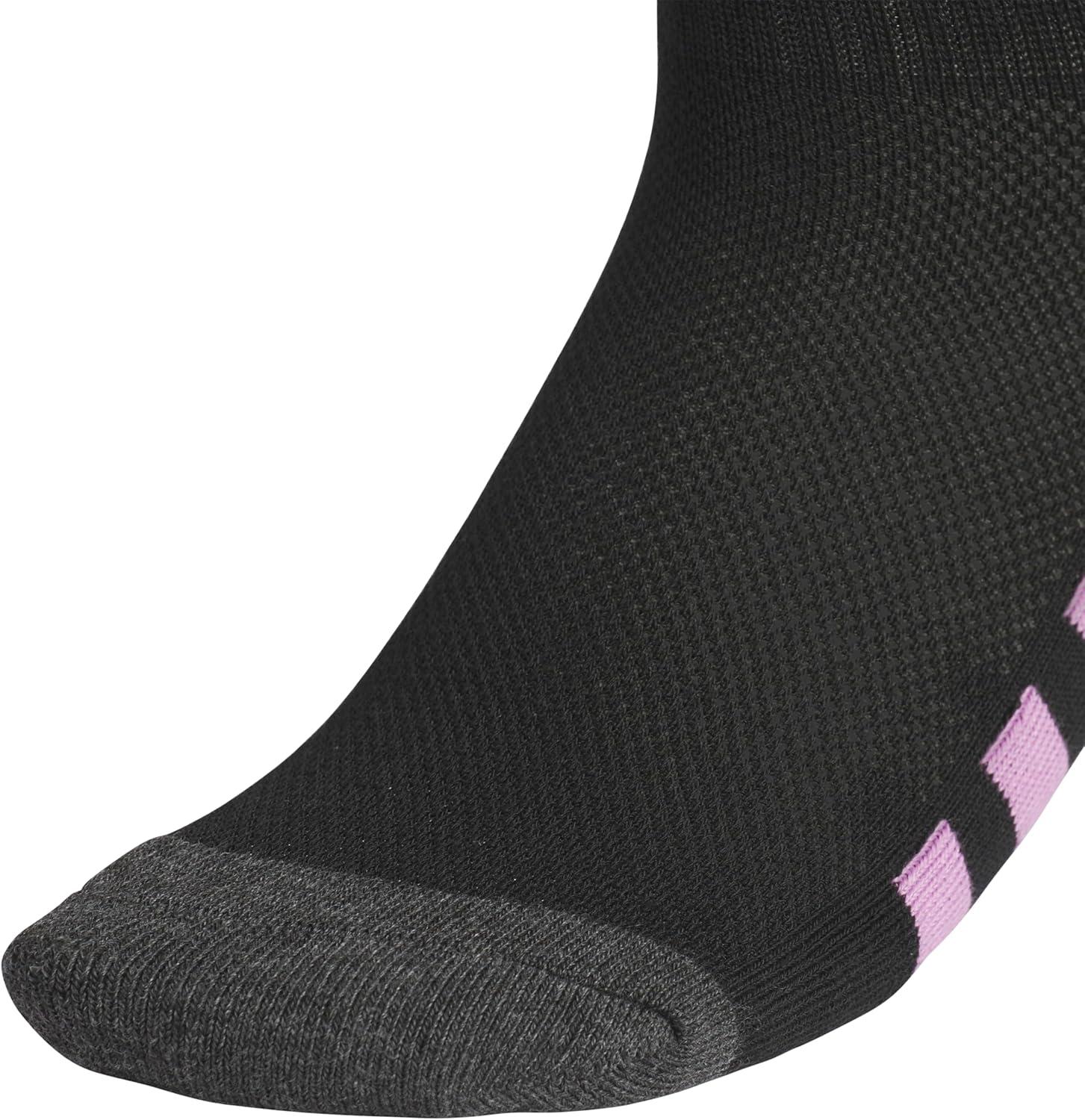 image:imageadidas Unisex Kids Cushioned Quarter Ankle Socks for Boys and Girls 6 Pairs Durable amp ComfortableGirlsBlackPreloved PurpleIce Lavender