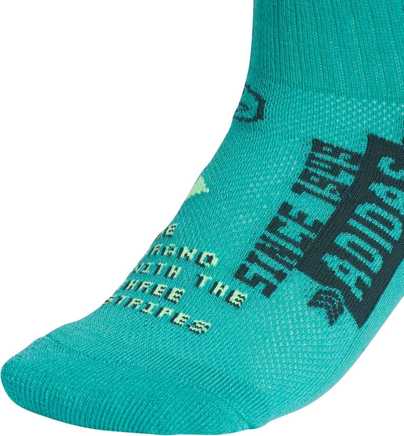 image:imageadidas Unisex Kids Cushioned Quarter Ankle Socks for Boys and Girls 6 Pairs Durable amp ComfortableGraphicPure Teal GreenCool Light HeatherBlack