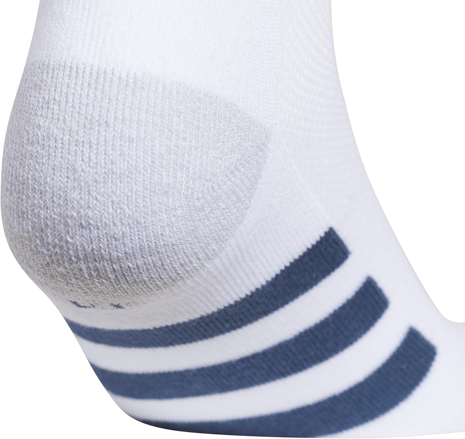 image:imageadidas Unisex Kids Cushioned Quarter Ankle Socks for Boys and Girls 6 Pairs Durable amp ComfortableWhitePure Teal GreenMineral Blue